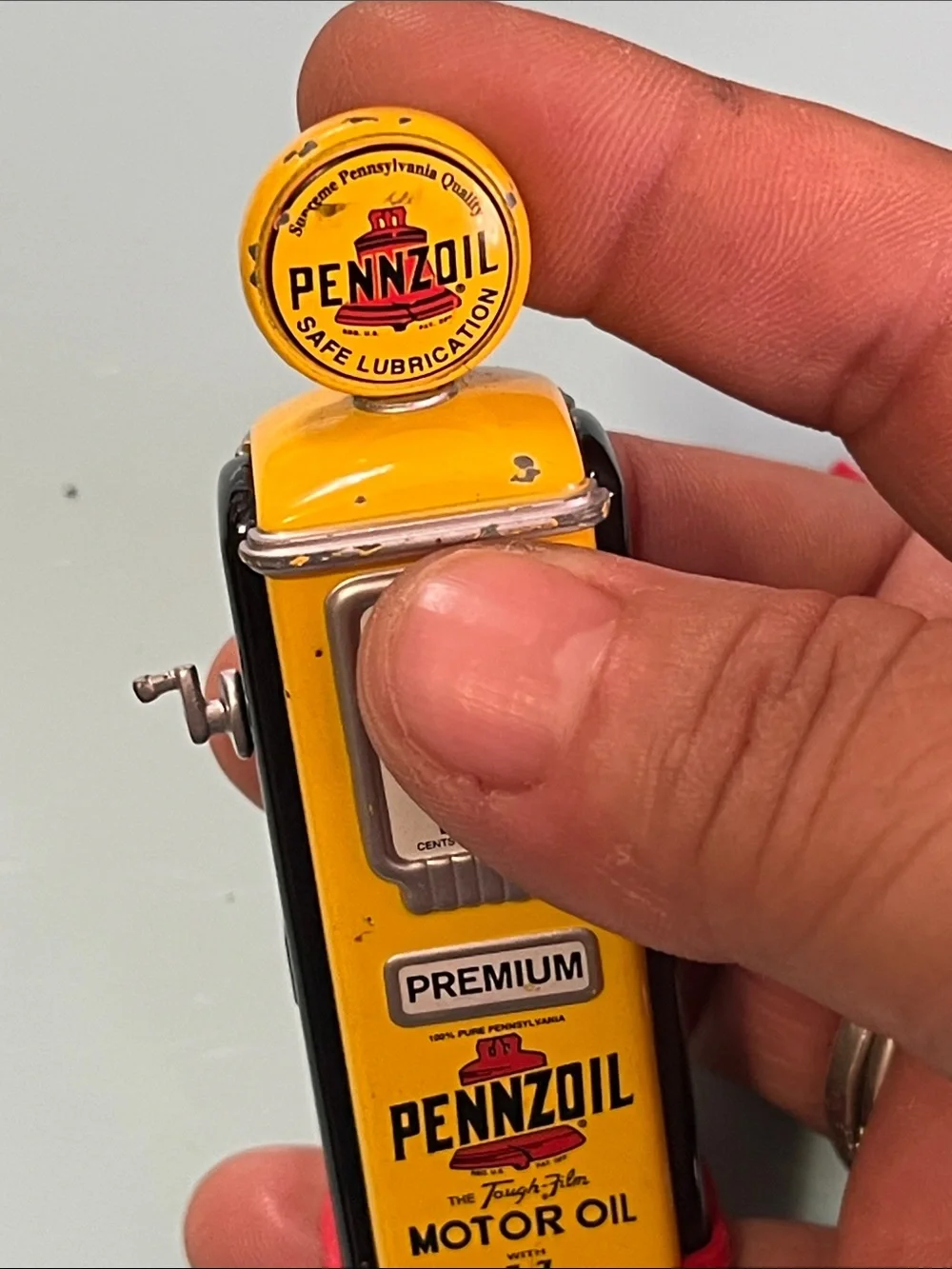 Yellow Toy Gas Pump with Red Gas Can - Kids Vehicles